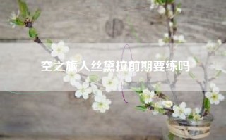 空之旅人丝黛拉前期要练吗