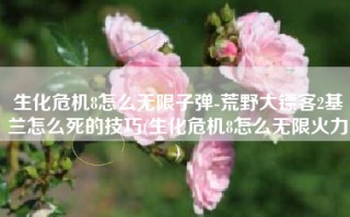 生化危机8怎么无限子弹-荒野大镖客2基兰怎么死的技巧(生化危机8怎么无限火力)