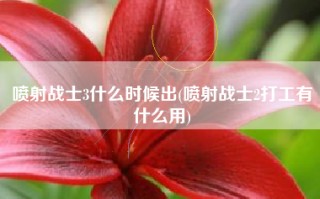 喷射战士3什么时候出(喷射战士2打工有什么用)