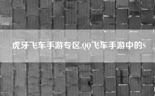 虎牙飞车手游专区,QQ飞车手游中的S
