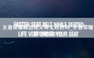 王者荣耀韩信铭文带无双好吗_王者荣耀韩信铭文2022