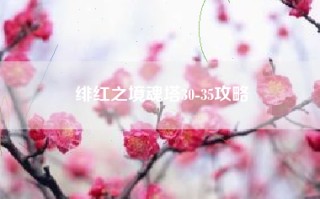 绯红之境魂塔30-35攻略