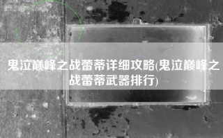 鬼泣巅峰之战蕾蒂详细攻略(鬼泣巅峰之战蕾蒂武器排行)