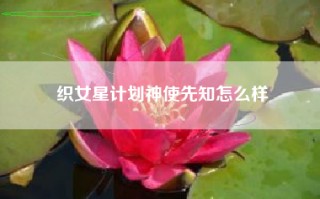 织女星计划神使先知怎么样
