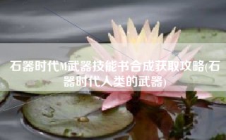 石器时代M武器技能书合成获取攻略(石器时代人类的武器)