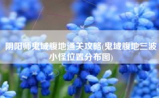 阴阳师鬼域腹地通关攻略(鬼域腹地三波小怪位置分布图)