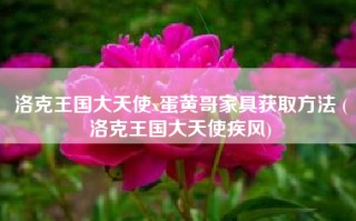 洛克王国大天使x蛋黄哥家具获取方法 (洛克王国大天使疾风)