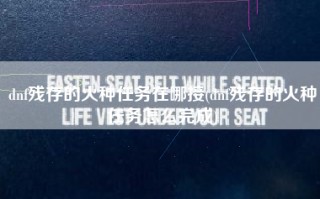 dnf残存的火种任务在哪接(dnf残存的火种任务怎么完成)