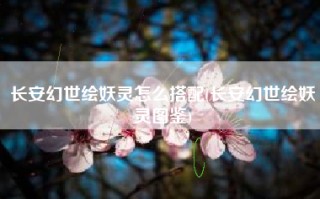 长安幻世绘妖灵怎么搭配(长安幻世绘妖灵图鉴)