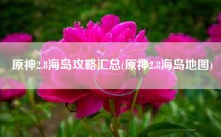 原神2.8海岛攻略汇总(原神2.8海岛地图)
