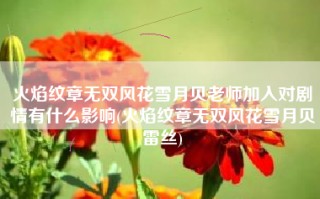 火焰纹章无双风花雪月贝老师加入对剧情有什么影响(火焰纹章无双风花雪月贝雷丝)