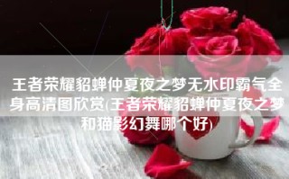 王者荣耀貂蝉仲夏夜之梦无水印霸气全身高清图欣赏(王者荣耀貂蝉仲夏夜之梦和猫影幻舞哪个好)