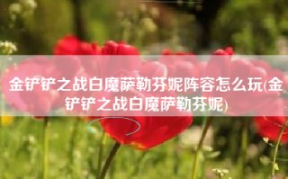 金铲铲之战白魔萨勒芬妮阵容怎么玩(金铲铲之战白魔萨勒芬妮)