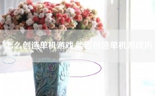 怎么创造单机游戏,能否创造单机游戏历史