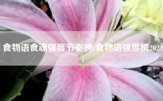 食物语食魂强度节奏榜(食物语强度榜2021)