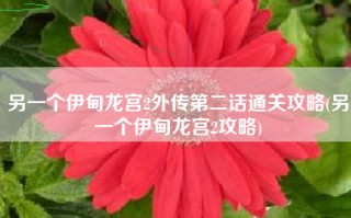 另一个伊甸龙宫2外传第二话通关攻略(另一个伊甸龙宫2攻略)