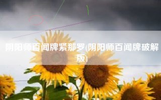 阴阳师百闻牌紧那罗(阴阳师百闻牌破解版)