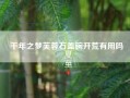 千年之梦芙蓉石盖碗开荒有用吗