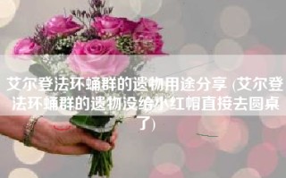艾尔登法环蛹群的遗物用途分享 (艾尔登法环蛹群的遗物没给小红帽直接去圆桌了)