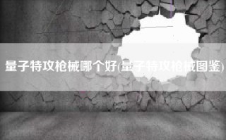 量子特攻枪械哪个好(量子特攻枪械图鉴)