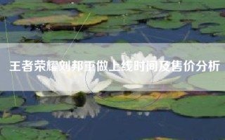 王者荣耀刘邦重做上线时间及售价分析