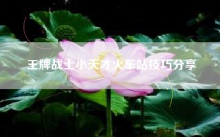 王牌战士小天才火车站技巧分享