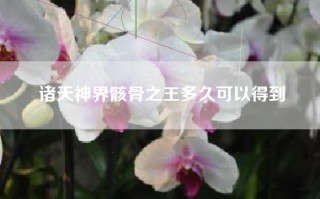 诸天神界骸骨之王多久可以得到