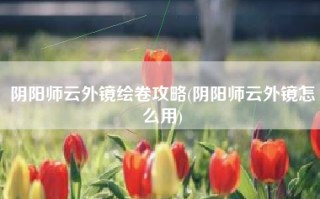 阴阳师云外镜绘卷攻略(阴阳师云外镜怎么用)