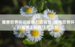 魔兽世界怀旧服黑石塔背景 (魔兽世界怀旧服黑上钥匙任务流程)
