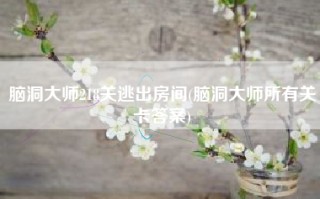 脑洞大师218关逃出房间(脑洞大师所有关卡答案)