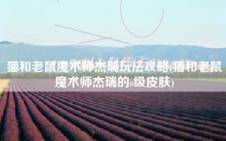 猫和老鼠魔术师杰瑞玩法攻略(猫和老鼠魔术师杰瑞的s级皮肤)