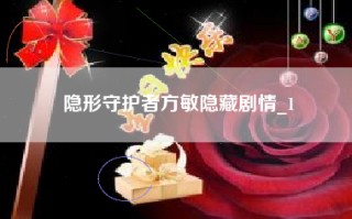 隐形守护者方敏隐藏剧情_1