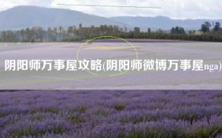 阴阳师万事屋攻略(阴阳师微博万事屋nga)
