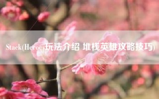 Stack(Heroes玩法介绍 堆栈英雄攻略技巧)