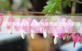 告别游戏的恋人,因为游戏成为恋人的你们