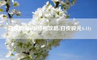 白夜极光4-14推图攻略(白夜极光4-11)