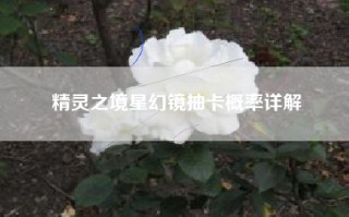 精灵之境星幻镜抽卡概率详解