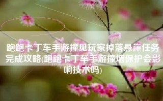 跑跑卡丁车手游撞见玩家掉落悬崖任务完成攻略(跑跑卡丁车手游撞墙保护会影响技术吗)