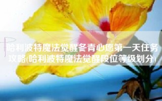 哈利波特魔法觉醒冬青心愿第一天任务攻略(哈利波特魔法觉醒段位等级划分)