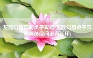 龙族幻想异闻贞子攻略(龙族幻想贞子异闻神秘房间没有脚印)