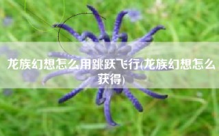 龙族幻想怎么用跳跃飞行(龙族幻想怎么获得)