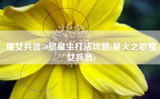 魔女兵器50层星尘打法攻略(星火之歌魔女兵器)