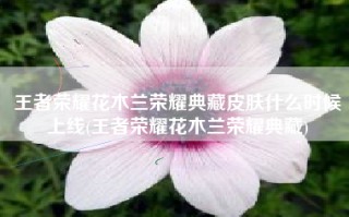 王者荣耀花木兰荣耀典藏皮肤什么时候上线(王者荣耀花木兰荣耀典藏)