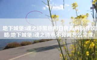 地下城堡3魂之诗黑色和白色药剂制作攻略(地下城堡3魂之诗永不分离怎么完成)