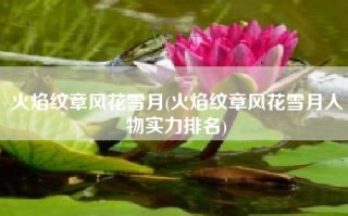 火焰纹章风花雪月(火焰纹章风花雪月人物实力排名)