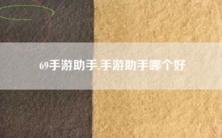 69手游助手,手游助手哪个好