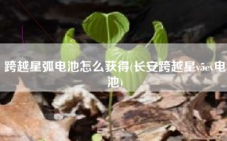 跨越星弧电池怎么获得(长安跨越星v5ev电池)