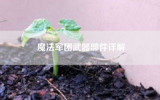 魔法军团武器部件详解