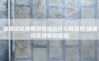 镇魂街武神躯郭逍遥玩什么阵容好(镇魂街武神躯郭逍遥)