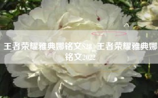 王者荣耀雅典娜铭文S28_王者荣耀雅典娜铭文2022